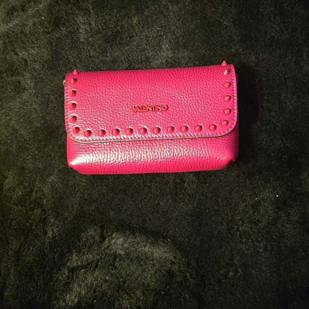 Valentino Garavani Rockstud Pink Leather Small Shoulder Bag